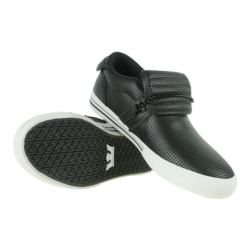 Baskets Basses Supra Cuban Noir Black/White Homme | QIG-66381990